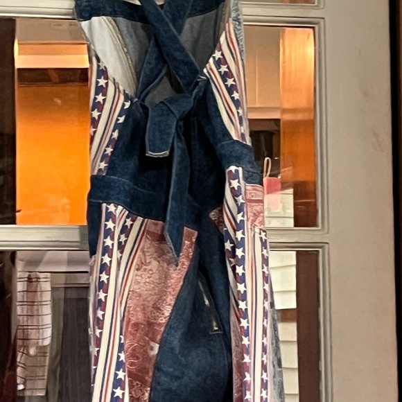 FREE PEOPLE DENIM OVERALLS - Picture 3 of 7